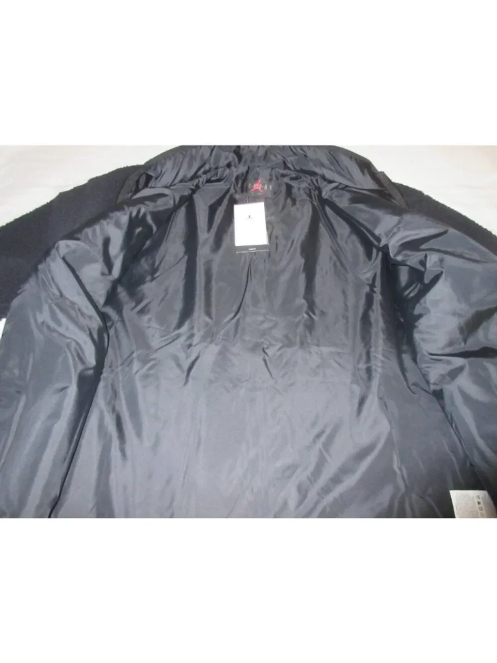Jordan Men's Flight High Pile Fleece Full Zipper Jacket Black Size Large NWT